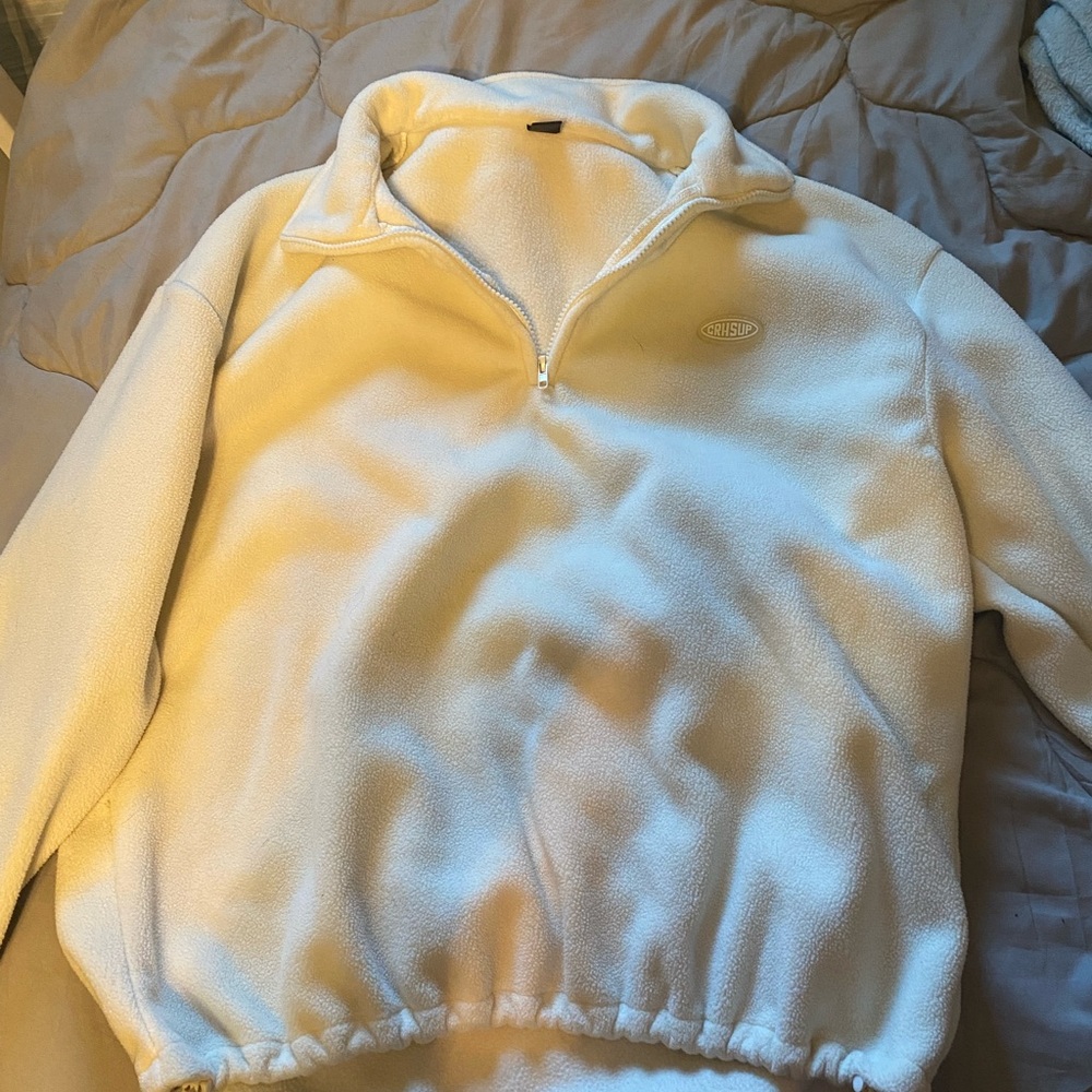 SHEIN Cream V-Neck Sweater Cozy and Versatile